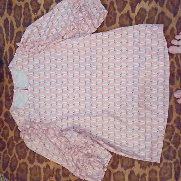 Cute top with bunny pattern, M/L - Picture 4 of 9